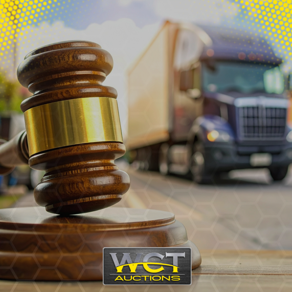 Used commercial truck ready for sale at South African auction