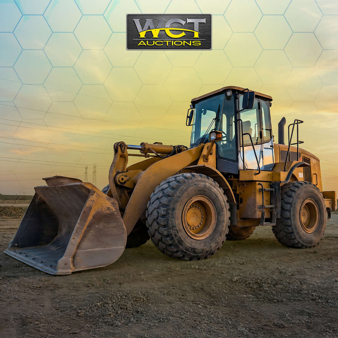 Wheel loader on a construction site