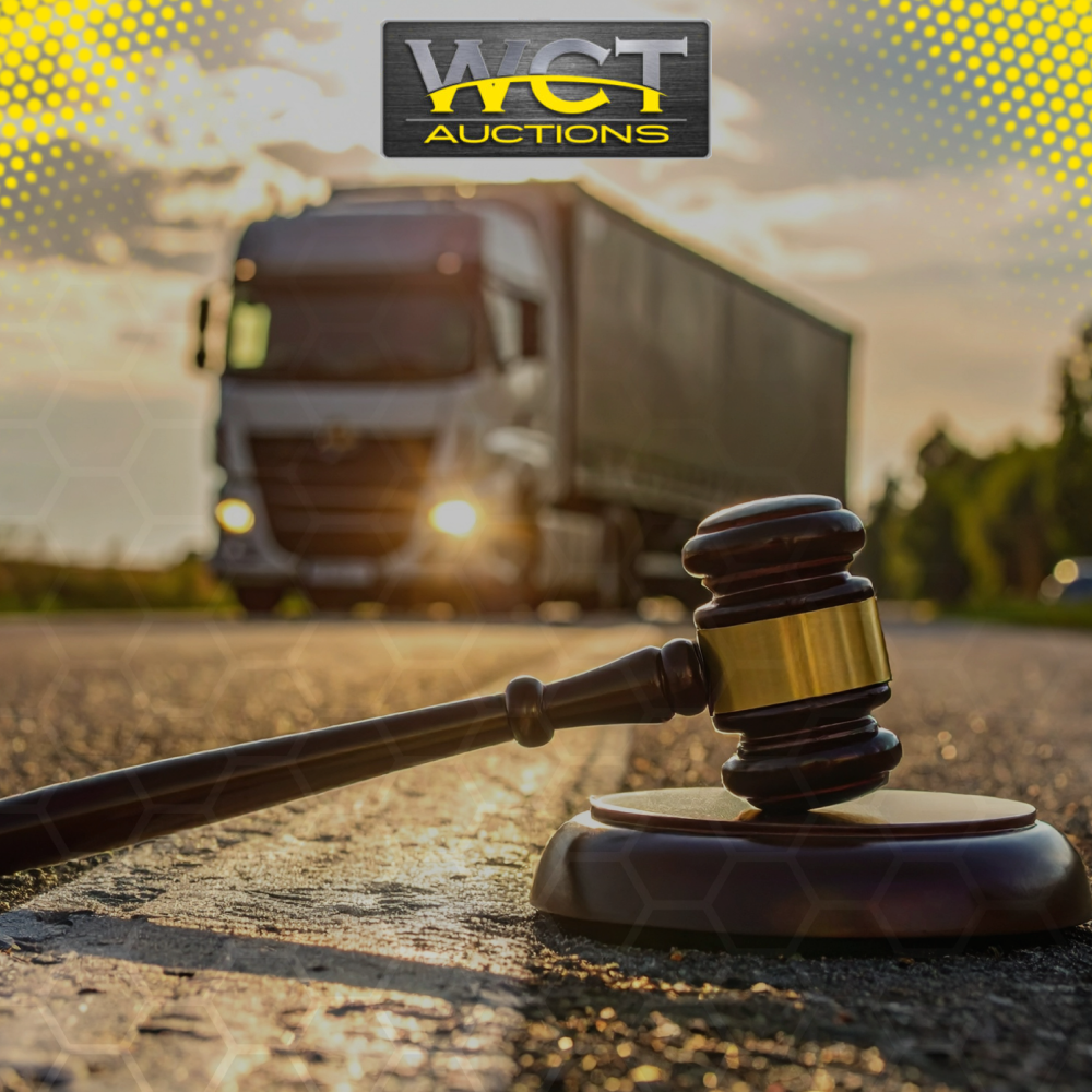 Wide selection of commercial vehicles and heavy equipment featured in WCT online auctions.